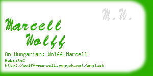 marcell wolff business card